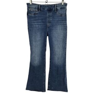 Good American Jeans Womens 4 Blue High Rise Stretch Flare Bootcut Denim GLF478T